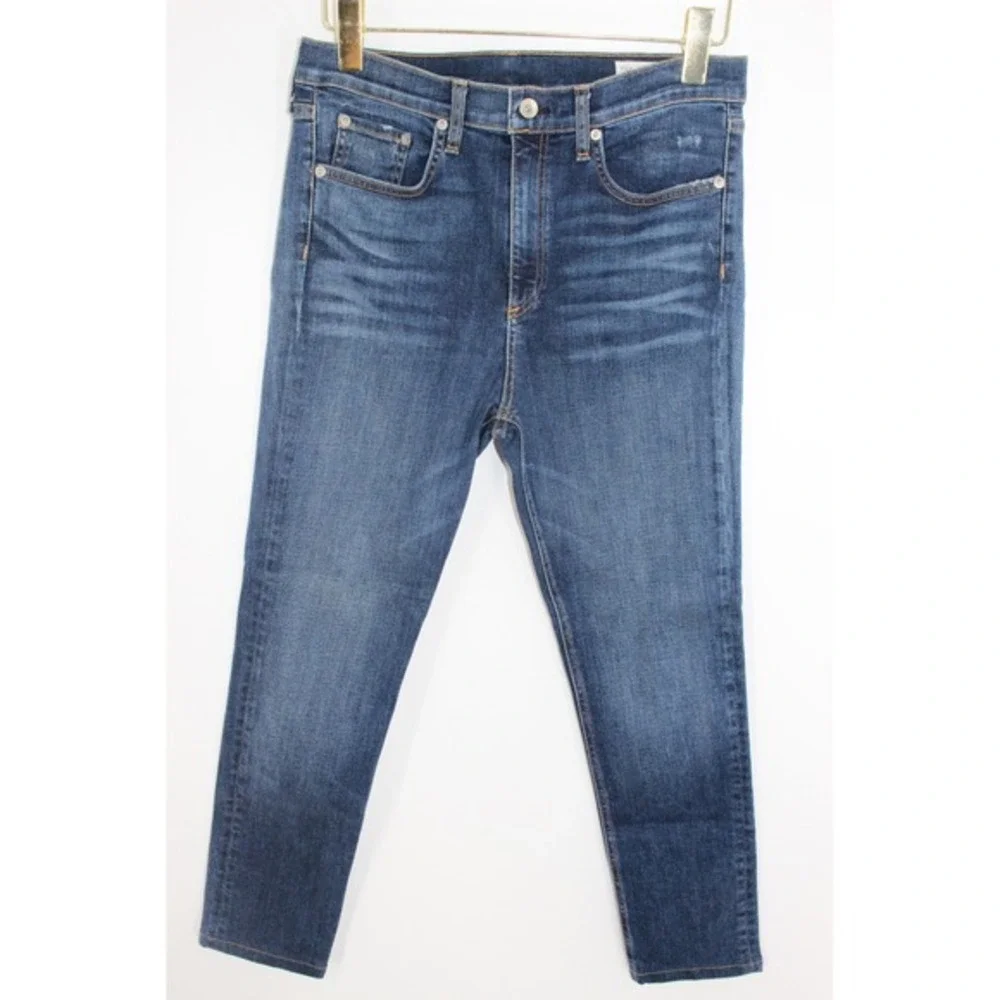 Rag & Bone Elton High Rise Skinny Jeans Size‎ 30 Dark Indigo Blue W1532K520ELT